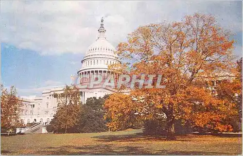 Cartes postales moderne United States Capitol The carnerstone was laid in 1793 Burned by the British in 1812 The House a