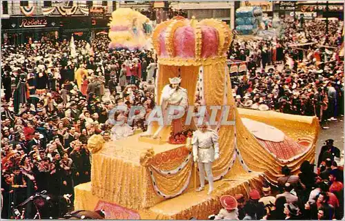 Cartes postales moderne New Orleans City of Enchantment KING REX The Monarch of Misrule and King of Carnival as seen abo