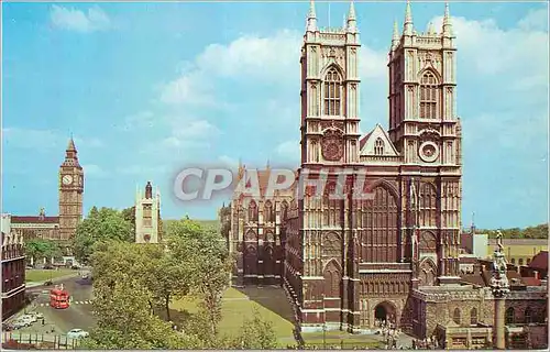 Cartes postales moderne Westminster Abbey and Big Ben London