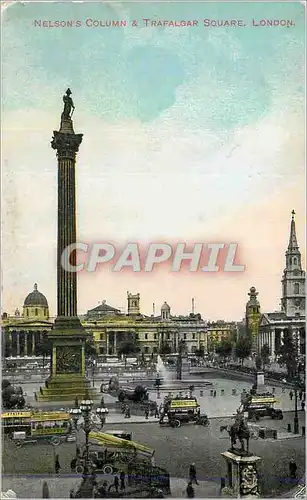 Moderne Karte Nelson's Column Trafalgar Square London