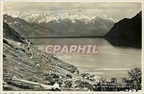 Moderne Karte Epesses et les Alpes Vaudoise