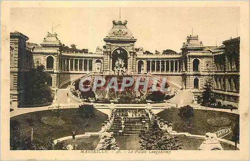 Cartes postales Marseille le Palais Longchamp