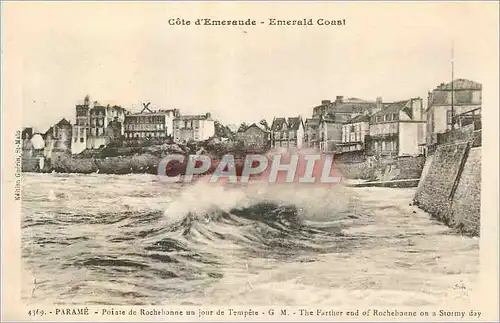 Cartes postales Parame Poisse de  Rochebonne un jour de Tempete