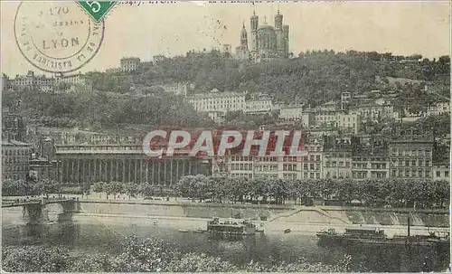 Cartes postales Lyon Facade laterale de Fourviere