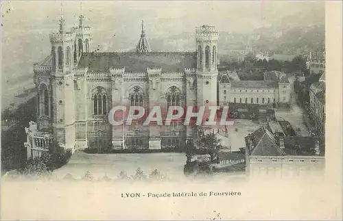 Cartes postales Lyon Facade laterale de Fourviere