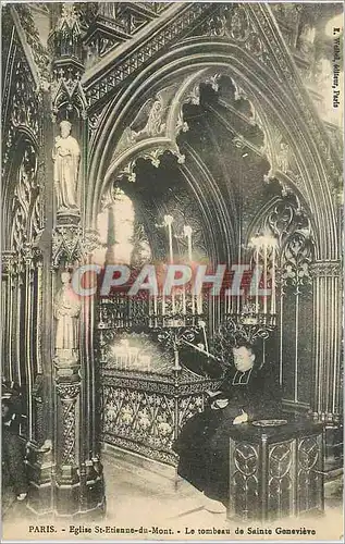 Cartes postales Paris Eglise St Etienne Tombeau de Sainte Genevieve