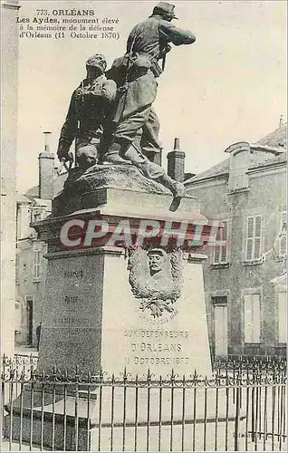 Cartes postales Orleans les Aydes Monument eleve a la m�moire de la defense d'Orleans 11 Octobre 1870 Militaria