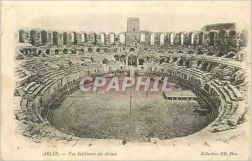 Ansichtskarte AK Arles Vue Interieur des Arenes