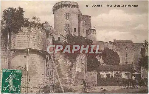 Ansichtskarte AK Loches Tour Louis XI et Martelet