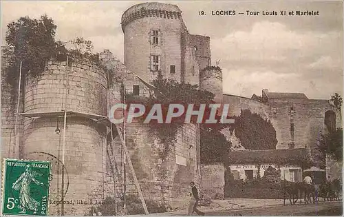 Cartes postales Loches Tour Louis XI et Martelet