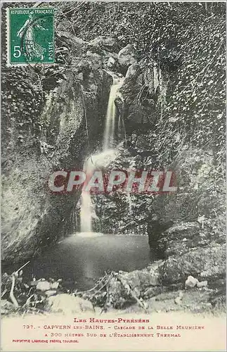 Ansichtskarte AK Les Hautes Pyrenees capvern les Bains Cascade de la Belle Meunire