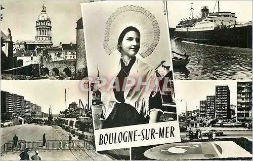 Moderne Karte Boulogne sur Mer Bateau