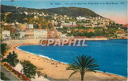 Cartes postales Nice vue sur le Quai des Etats-Unis