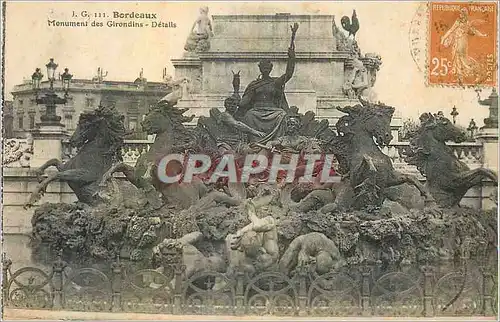 Cartes postales Bordeaux Monument des Girondins