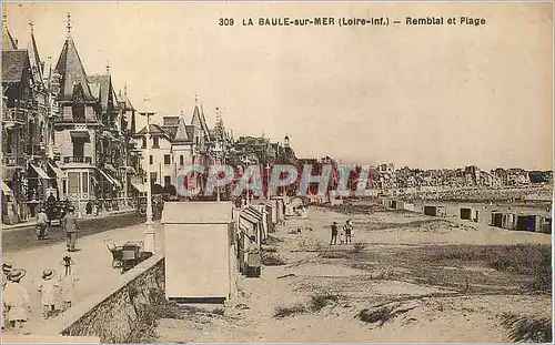 Ansichtskarte AK La Baule sur mer Loire Remblal et plage