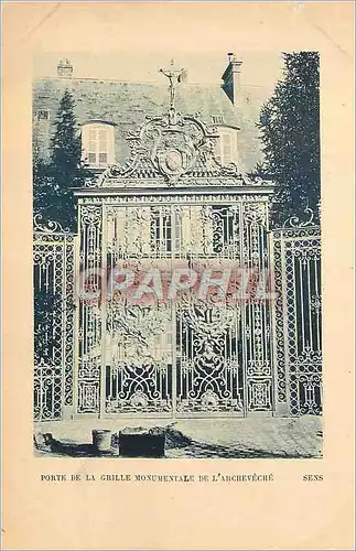 Ansichtskarte AK Porte de la grille Monumentale de l'archeveche