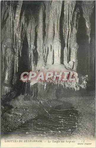 Cartes postales Grottes de betharram Le temple des serpents