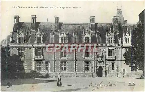 Cartes postales Chateau de Blois asile de louis XII Facade exterieure