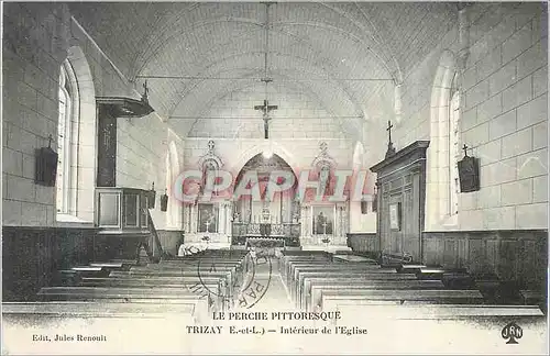 Ansichtskarte AK La perche pittoresque Trizay Interieur de l'eglise