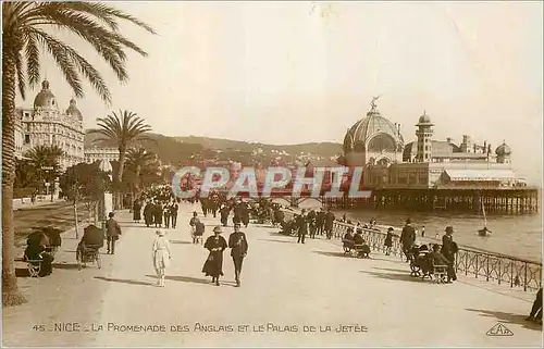 Cartes postales Nice la Promenade des Anglais et le Palais de la Jetee