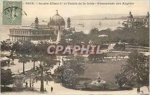 Cartes postales Nice Jardin Albert 1er et Palais de la Jetee Promenade des Anglais