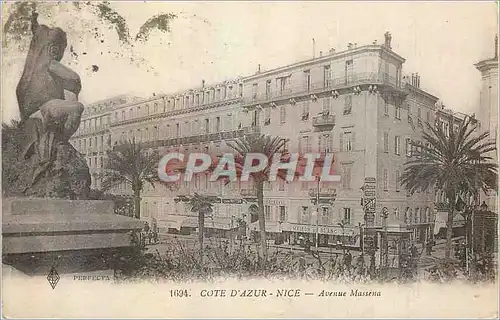 Cartes postales Cote d'azur Nice Avenue Massena