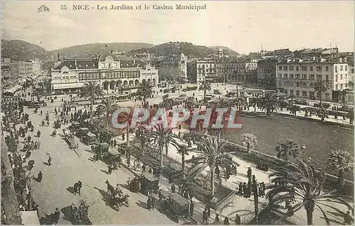 Cartes postales Nice les Jardins et le Casino