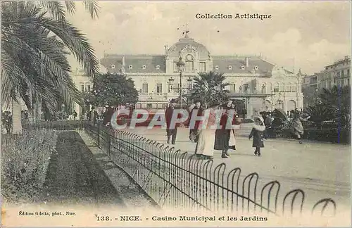 Cartes postales Nice Casino Municipal et les Jardins