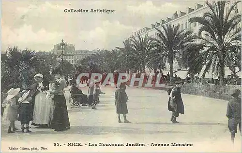 Cartes postales Nice Les Nouveaux Jardins Avenue Massena