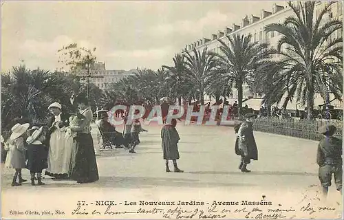 Cartes postales Nice Les Nouveaux Jardins Avenue Massena