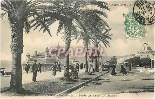 Ansichtskarte AK Nice Palais de la Jetee entre les Palmiers