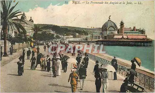 Cartes postales Nice La Promenade des Anglais et la Jetee