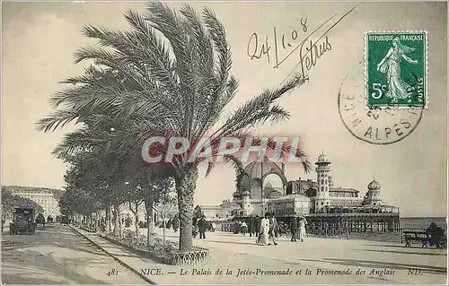 Cartes postales Nice Palais de la Jetee et la Promenade des Anglais