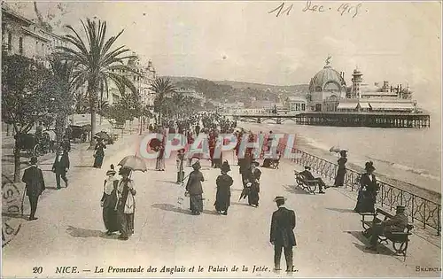 Cartes postales Nice Promenade des Anglais et le Palais de la Jetee