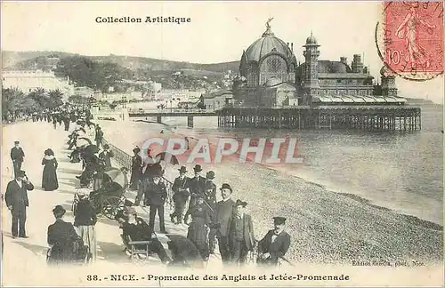 Cartes postales Nice Promenade des Anglais et Jetee Promenade