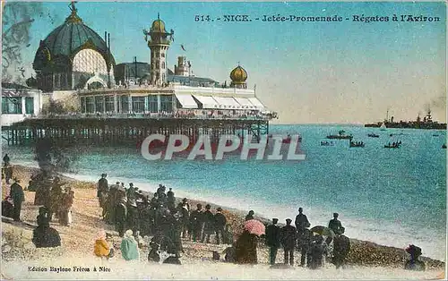 Cartes postales Nice Jetee Promenade Regates a� l'Aviron