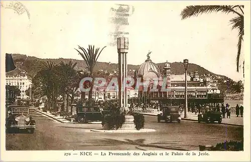 Cartes postales Nice La Promenade des Anglais et le Palais de la Jetee