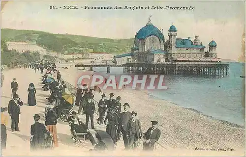 Cartes postales Nice Promenade des Anglais et Jetee Promenade