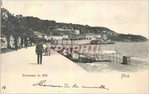 Cartes postales Nice Promenade du midi heureuse de la nouvelle