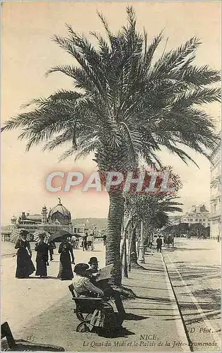 Ansichtskarte AK Nice Quai du midi et le Palais de la Jetee Promenade