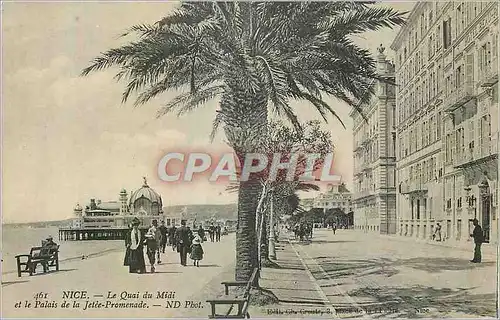 Ansichtskarte AK Nice le Quai du midi et le Palais de la Jetee Promenade