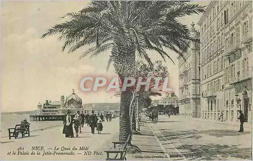 Cartes postales Nice le Quai du midi et le Palais de la Jetee Promenade