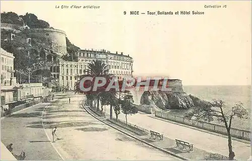 Cartes postales Nice Tour Bellanda et hotel Suisse