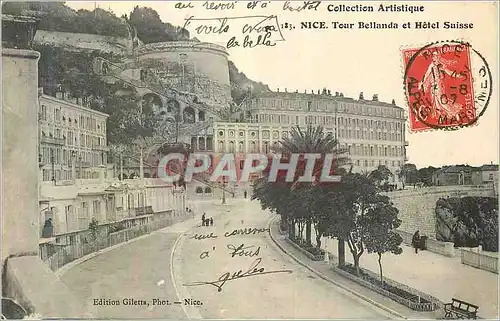 Cartes postales Nice Tour Bellanda et hôtel Suisse