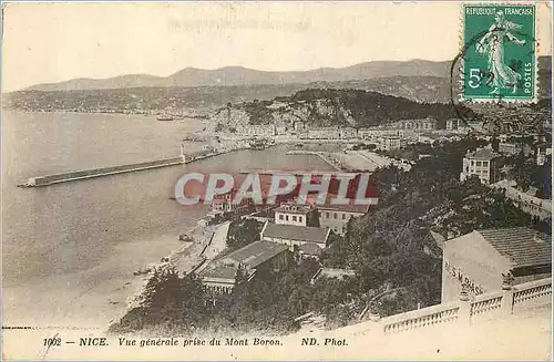 Cartes postales Nice vue prise de Mont Boron