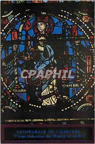 Cartes postales Cathedrale de Chartres vierge