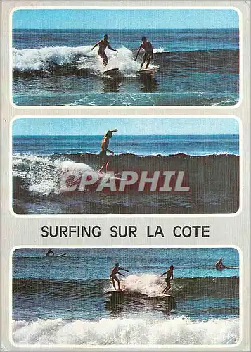 Cartes postales moderne Cote Atlantique surfing sur la cote