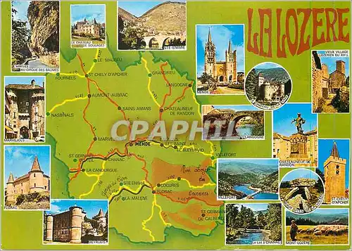 Cartes postales moderne La Lozere Prefecture Florac Partie du grand chimiste