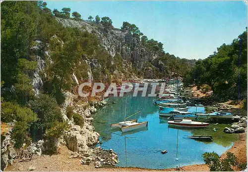 Moderne Karte Nos Belles Calanques Pres de Cassis Calanque du Port Miou