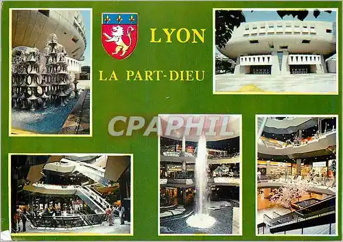 Moderne Karte Lyon (Rhone)La Part Dieu
